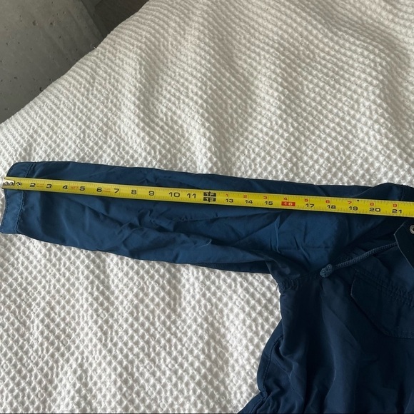 Madewell Hooded Fielder Anorak Jacket Coat in Navy Size Small - Picture 14 of 16